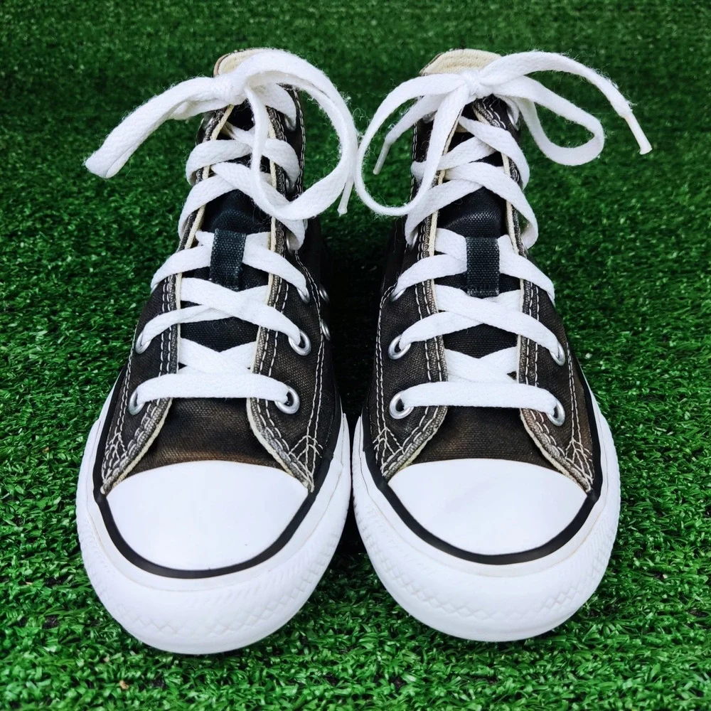 Converse Sneakers Youth 13 Black Chuck Taylor All Star High Top Faded Canvas